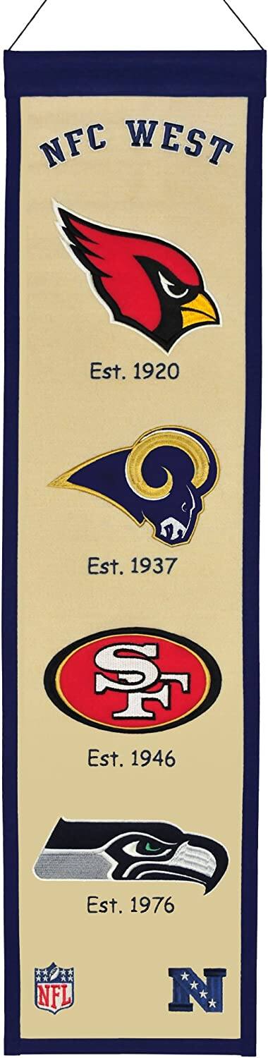 NFC WEST
Est. 1920
Est. 1937
Est. 1946
Est. 1976
NFL
N