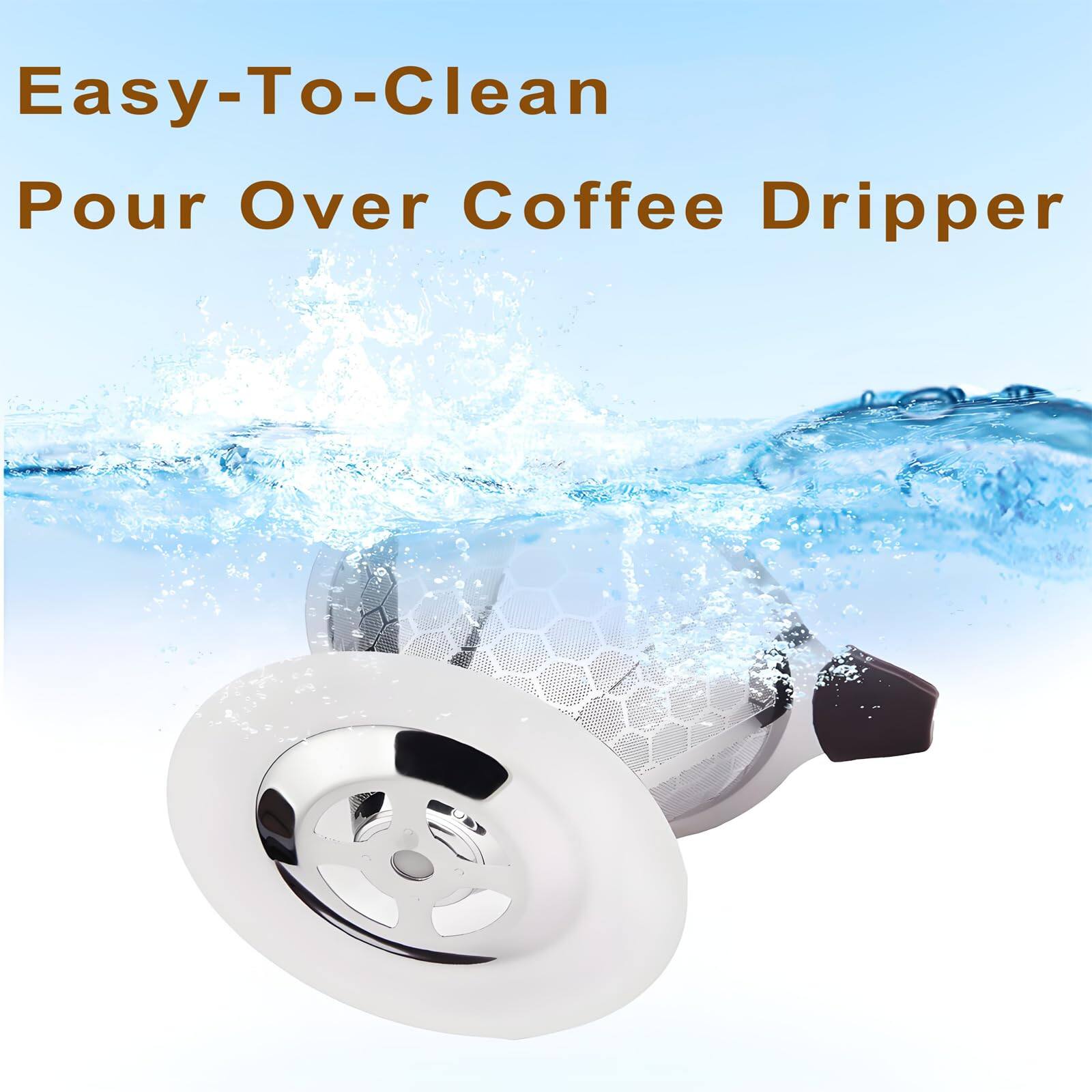 Easy-To-Clean Pour Over Coffee Dripper