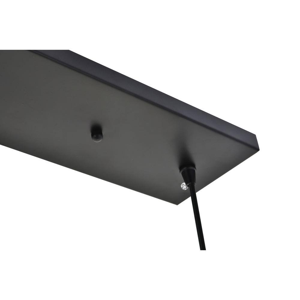 Back. Living District - Nota 3 light black Pendant - Black.