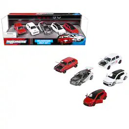 "Volkswagen Gold GTI" 5 Piece Set 1/64 Diecast Model Cars by Majorette