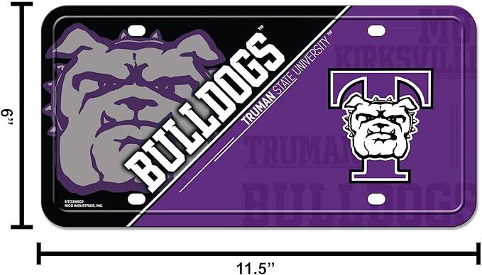 6" | TM M TM UNIVERSITY KIRKSVILLE BULLDOGS TRUMAN STATE UNIVERSITY MTG390802 RICO INDUSTRIES INC. PULL 11.5"