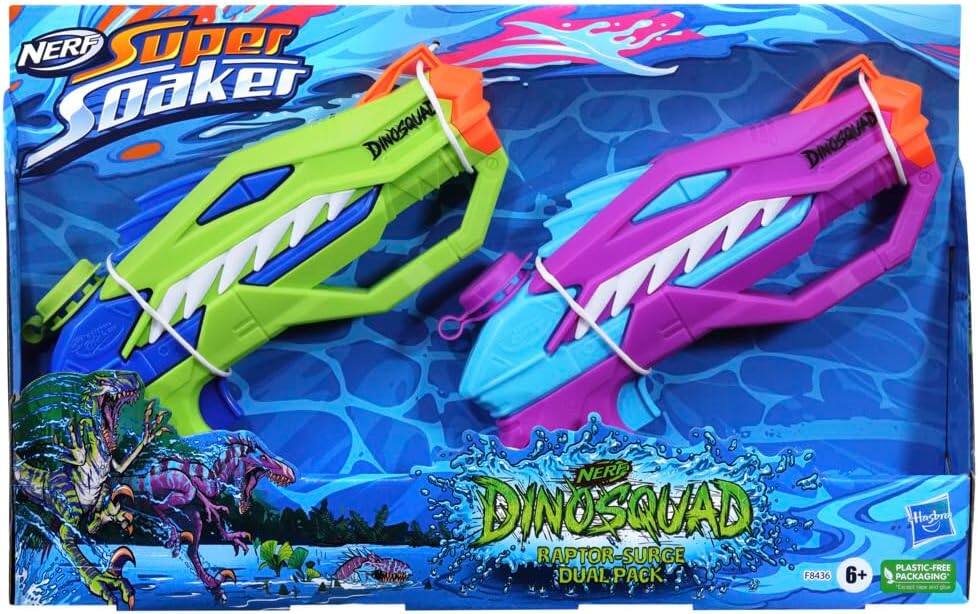 Mattel - SOA Raptor Surge Dual Pack Dinosaur Water Blasters price history on PriceWatchPro