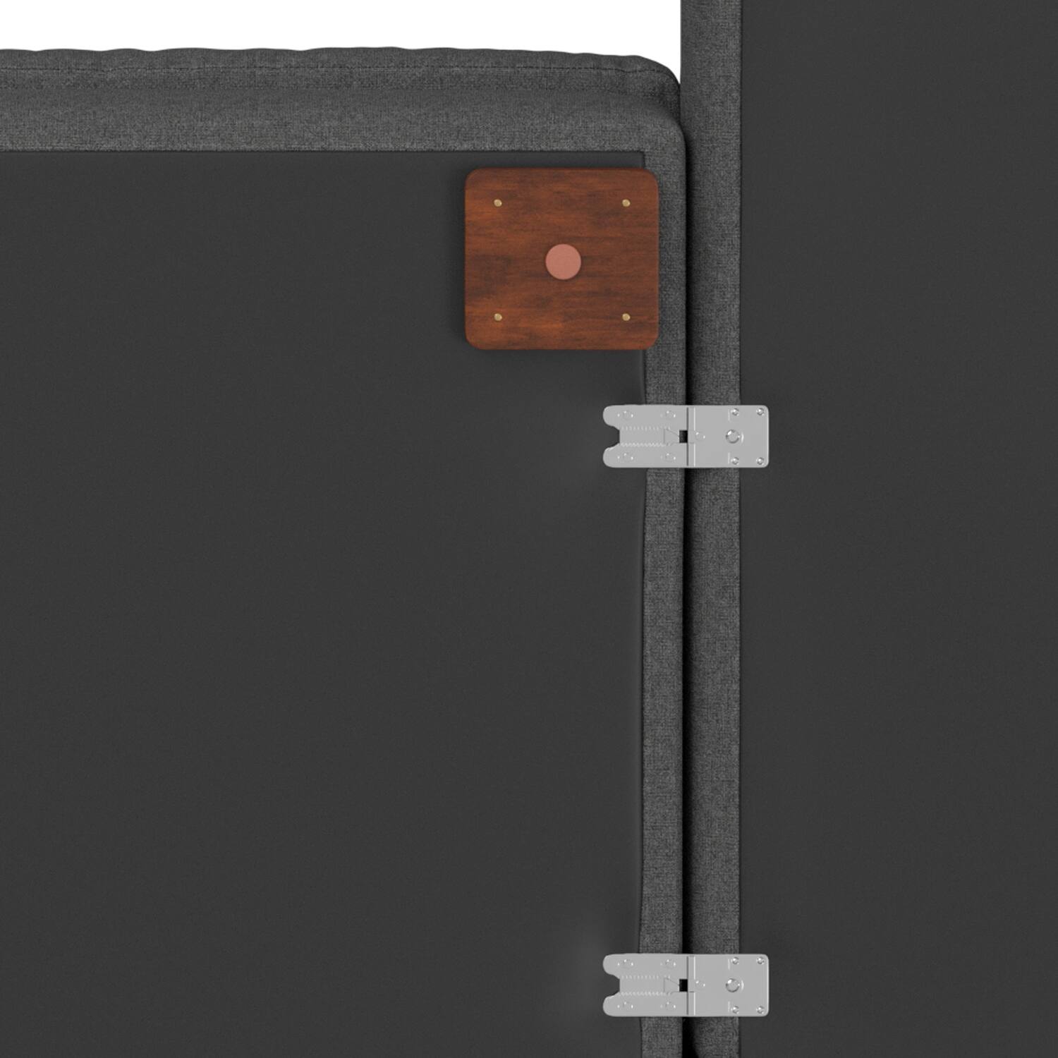 Alt View 6. Simpli Home - Charlie Right-Facing Sectional in Tightly Woven Performance Fabric - Pebble Grey.