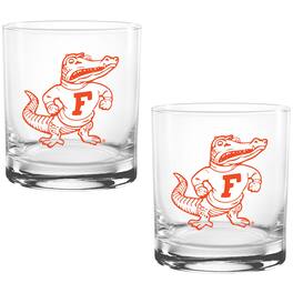 Indigo Falls - Florida Gators Two Pack 14oz. Vault Sketch Rocks Glass Set - Multicolor