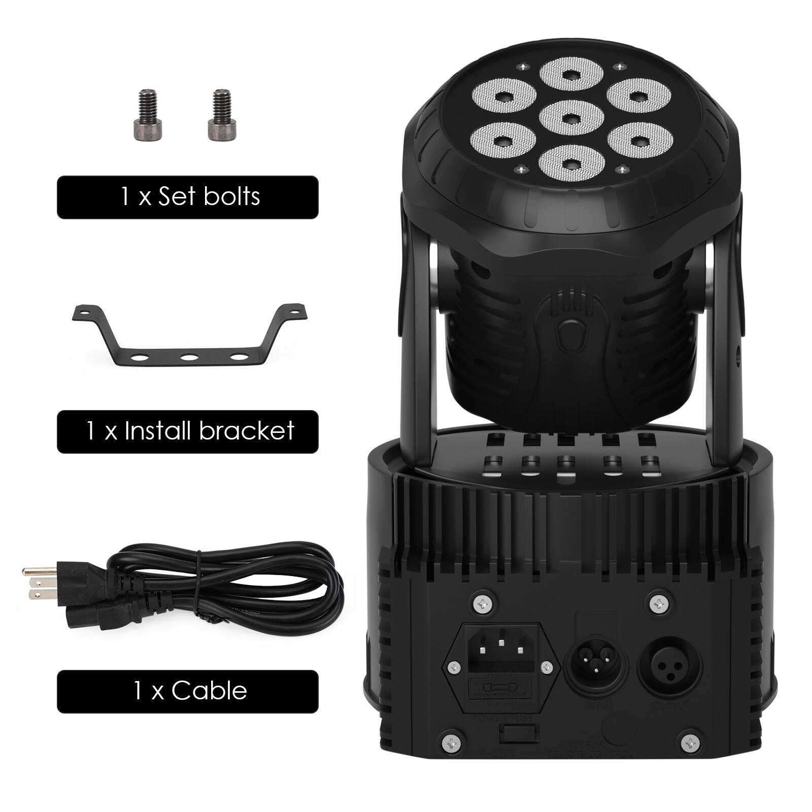 1 x Set bolts  
1 x Install bracket  
1 x Cable