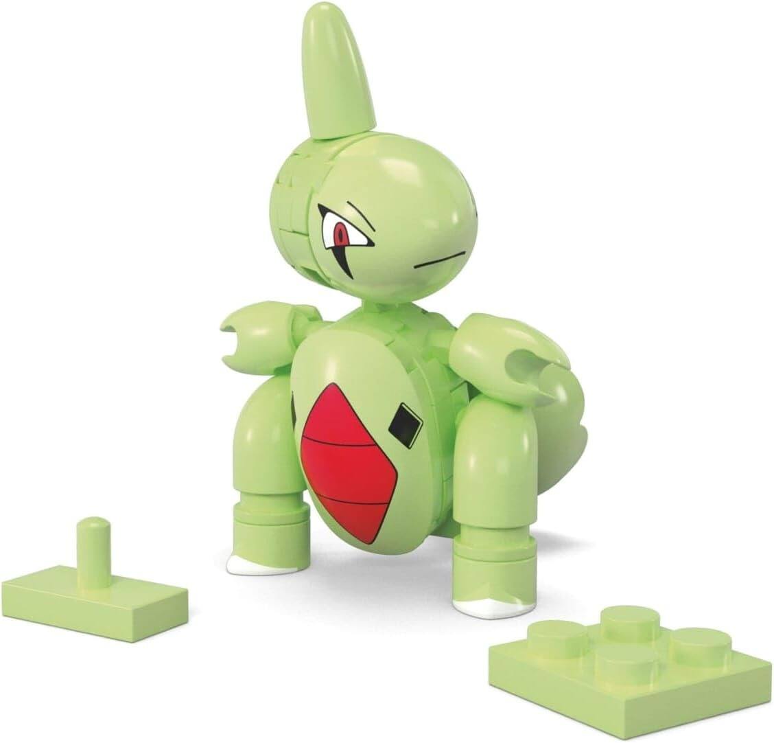 Alt View 1. MEGA - MEGA Pokemon: Series 23 Larvitar Level Ball - 29 Piece Building Set.