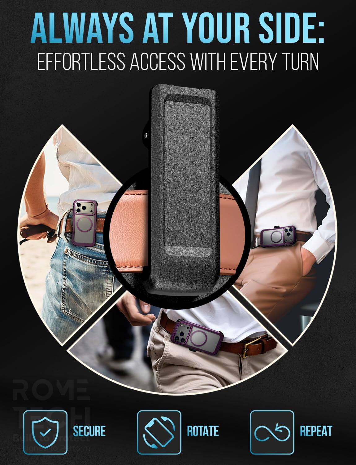 RomeTech Rome Tech Defender Crystal Case for iPhone 17 Pro Wine - Best Buy