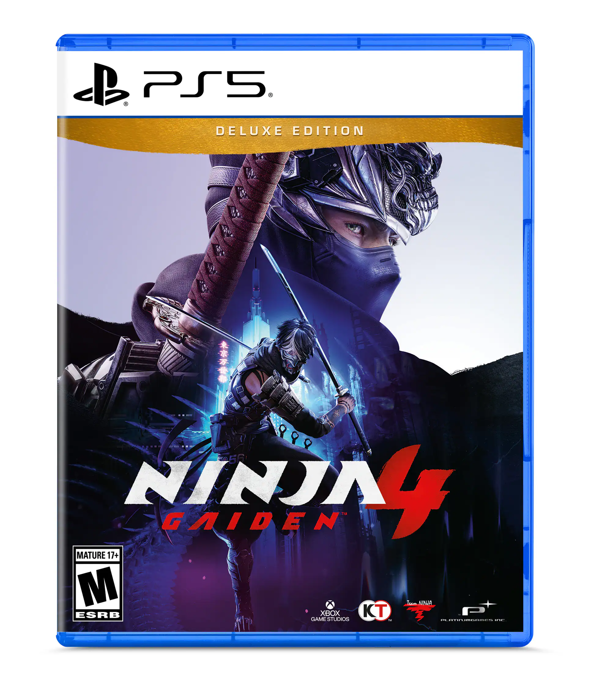 PS5 Deluxe Edition Ninja Gaiden Mature 17+ M Tum Anm ESRB Xbox KT D CAM UIDICN 1 I I - M (Mature 17+)
