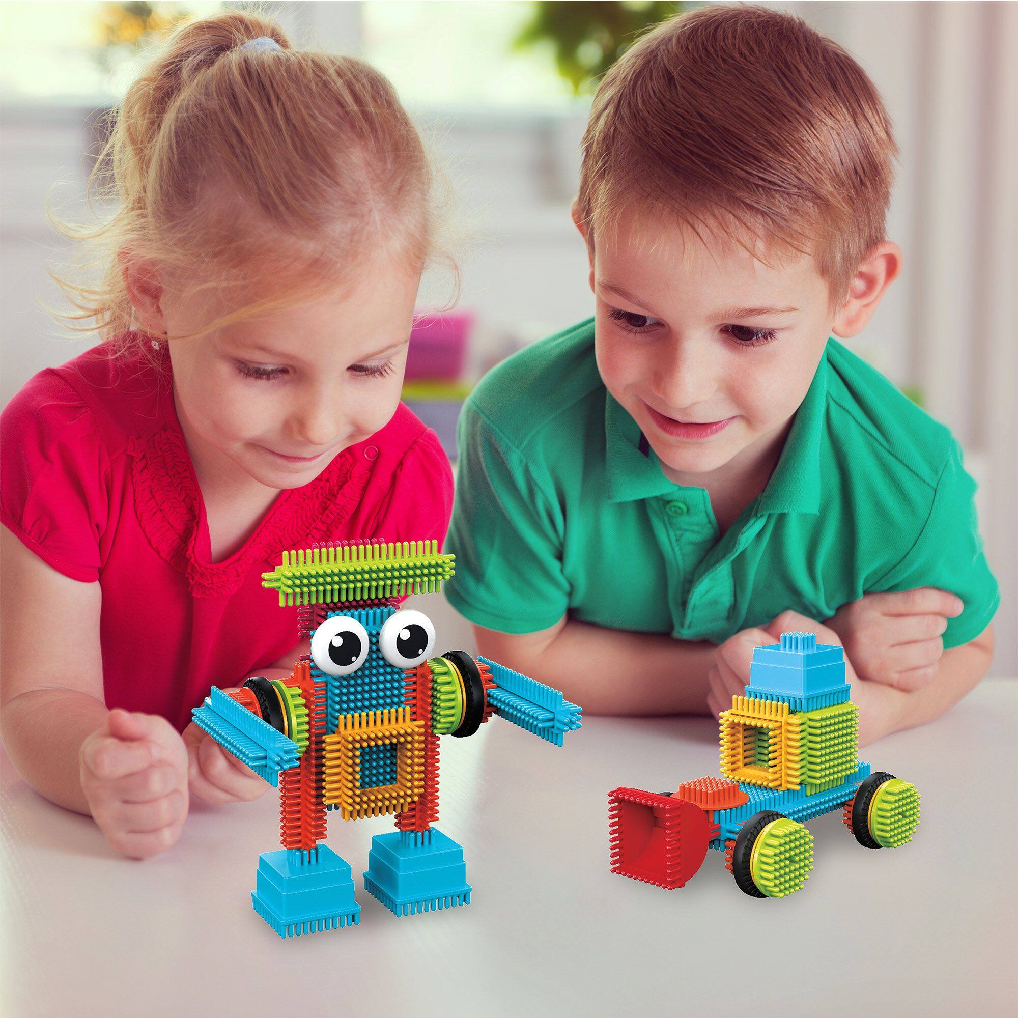 Alt View 2. PicassoTiles - PICASSO-TILES 41 PC Hedgehog Building Blocks Set, STEM Toys for Kids 3+.