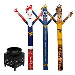 Sporticulture - West Virginia Mountaineers Inflatable Crazy Sports Fan Bundle Set - Multicolor