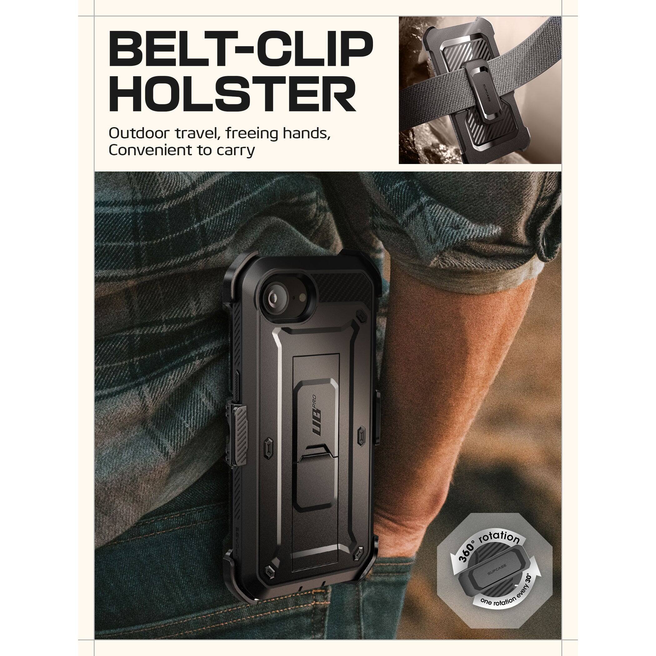 BELT-CLIP HOLSTER

Outdoor travel, freeing hands, Convenient to carry

360° rotation
one rotation every 30°