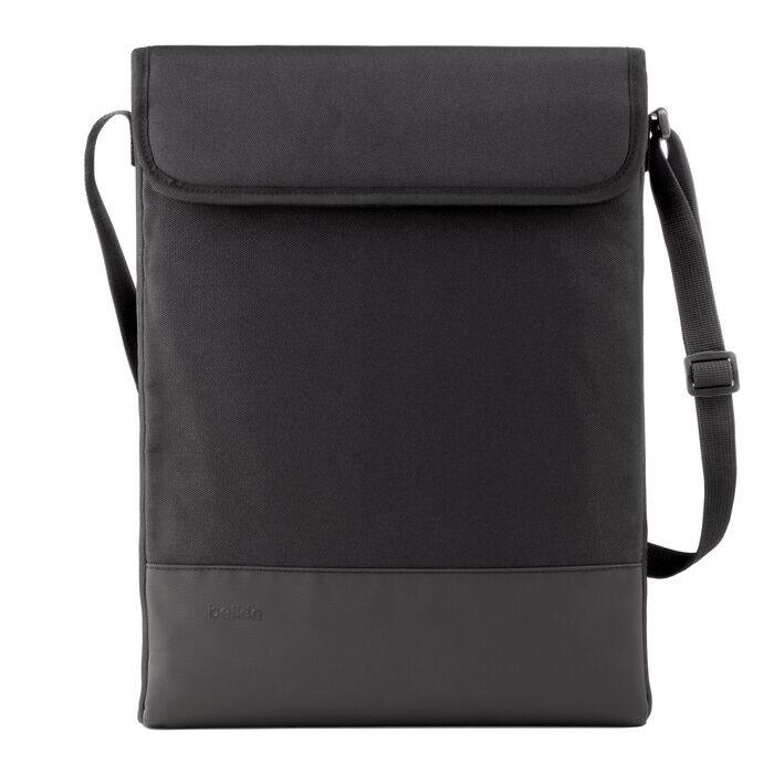 Left. Belkin - Protective Laptop Sleeve with Shoulder Strap for 11-13" Devices - Black.
