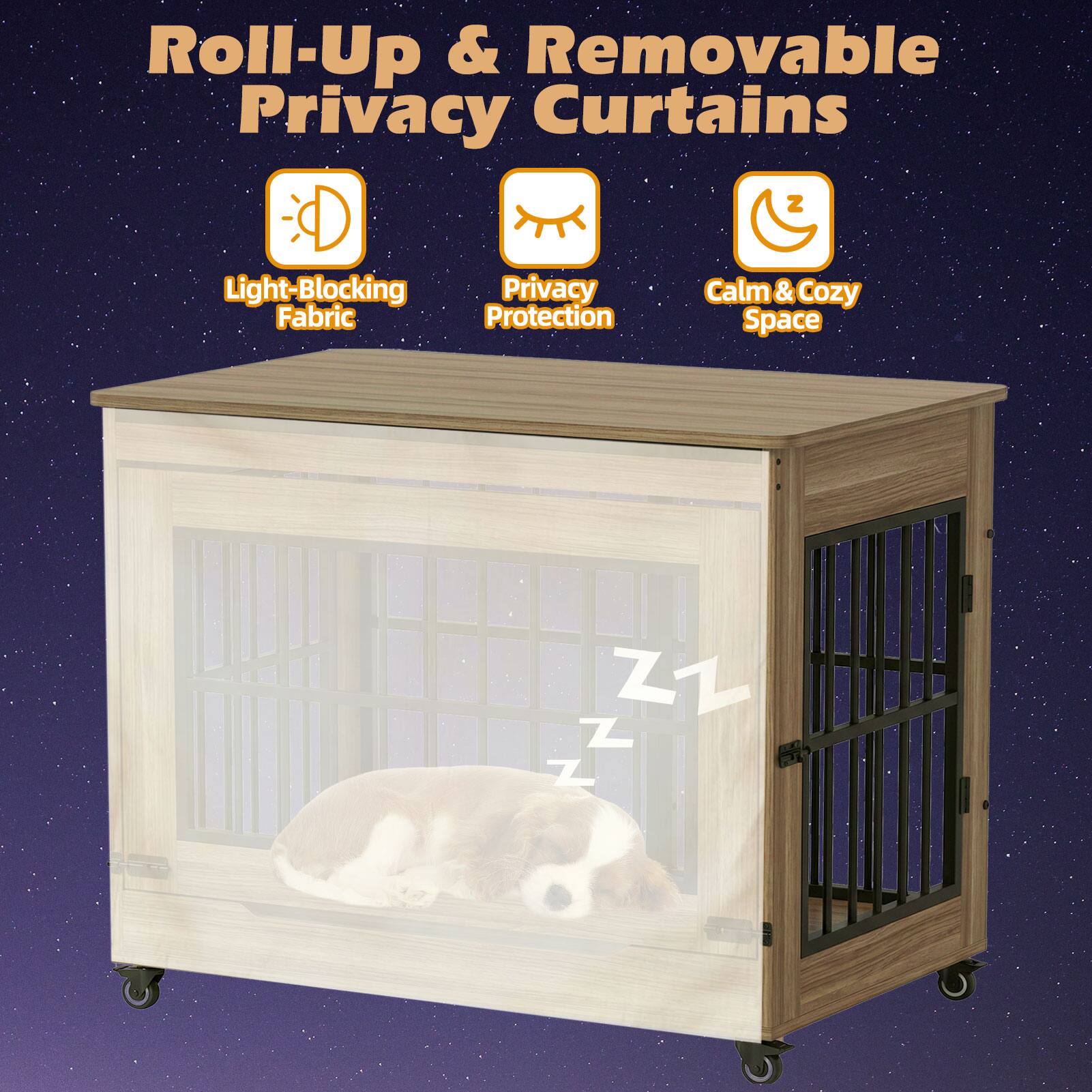 Roll-Up & Removable Privacy Curtains

- Light-Blocking Fabric
- Privacy Protection
- Calm & Cozy Space