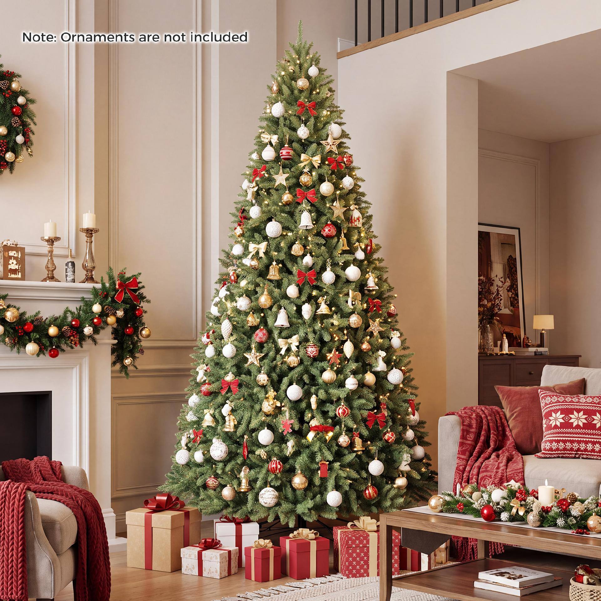 Note: Ornaments are not included