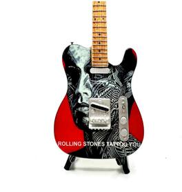 PopMarket - The Rolling Stones - The Mini Axe - Rolling Stones - Tattoo You - Mini Guitar Replica Collectible - COLLECTIBLES - Multicolor