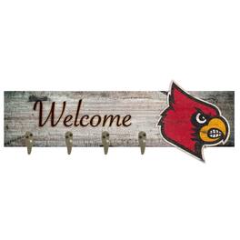Fan Creations - Louisville Cardinals 24" x 6" Mounted Coat Hanger - Multicolor
