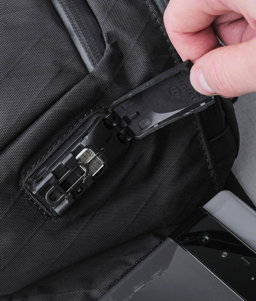Alt View 4. ALPAKA - Bravo X Sling V2 6L Tech Sling Bag for 11-inch iPad Pro, USB Charging Crossbody Bag with RFID Pocket, Weather-Resistant - Black X-Pac VX42.
