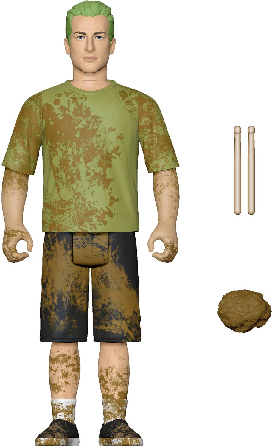 Alt View 2. Super7 - Green Day - Green Day - ReAction Figures Wv1 - Mud Fight Tre Cool   - COLLECTIBLES - Multicolor.