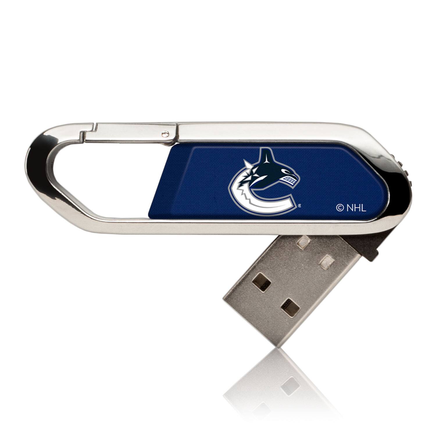 Front. Keyscaper - Vancouver Canucks Clip USB Flash Drive-16 GB USB-C - Multicolor.