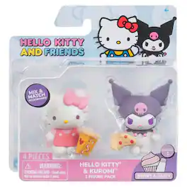 Jazwares - Hello Kitty and Friends: Sweet and Salty Series 1 - Hello Kitty and Kuromi Figure 2 Pack