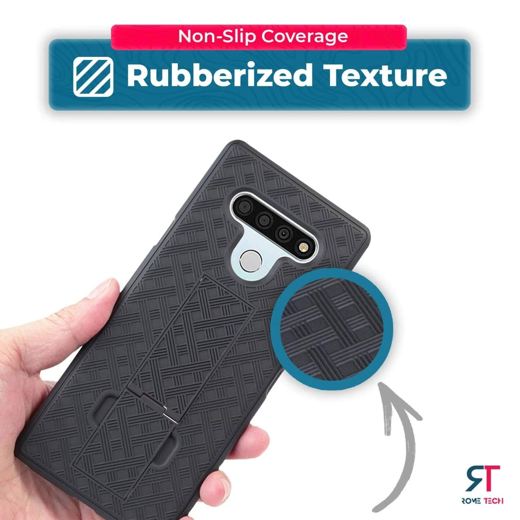 Non-Slip Coverage  
Rubberized Texture