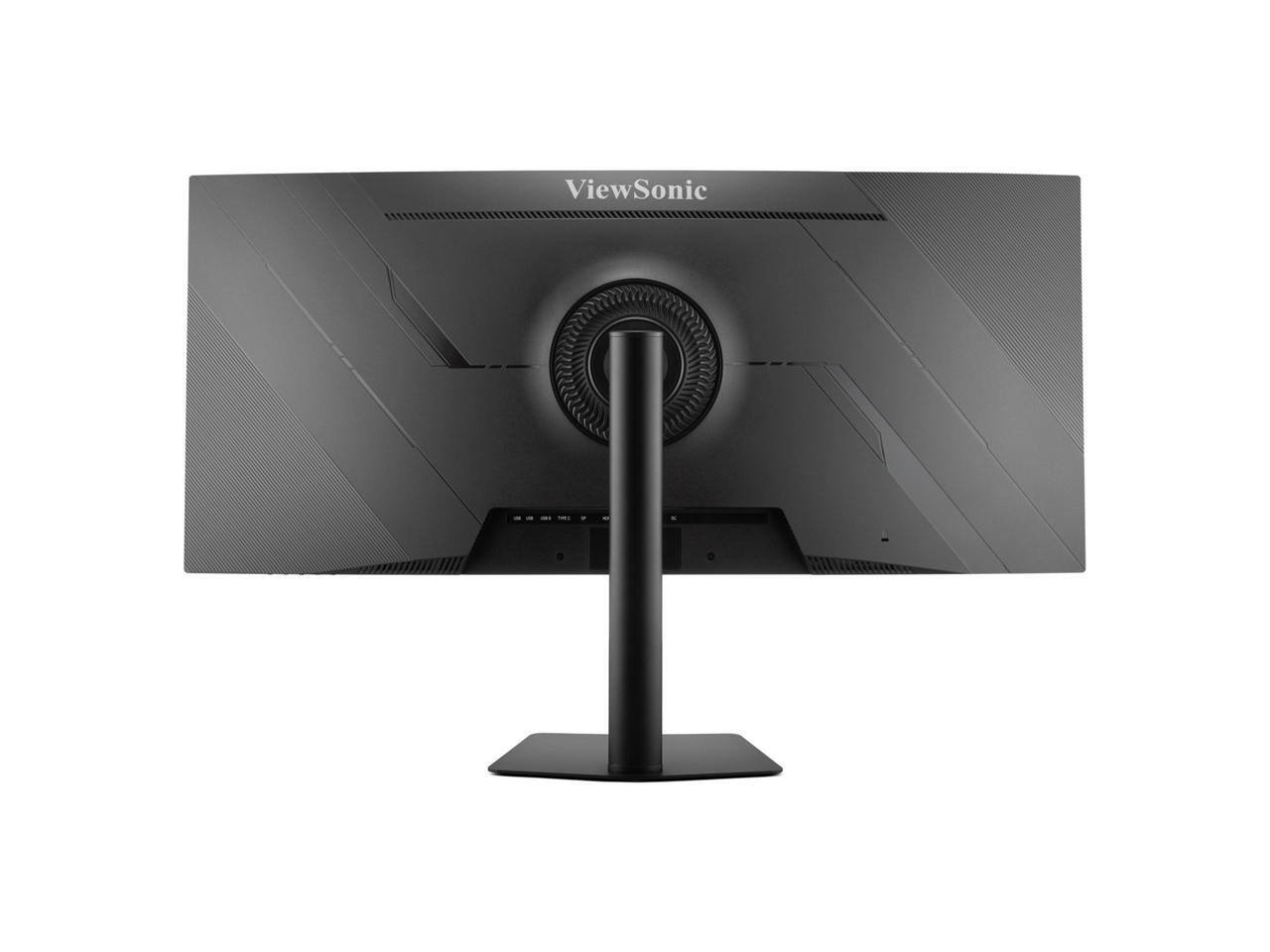Alt View 3. ViewSonic - ViewSonic VG3820C 38" 1600p Curved IPS Monitor - USB-C, KVM, HDMI, DP, 300 Nit, 5ms, 75Hz, Speakers - Black.