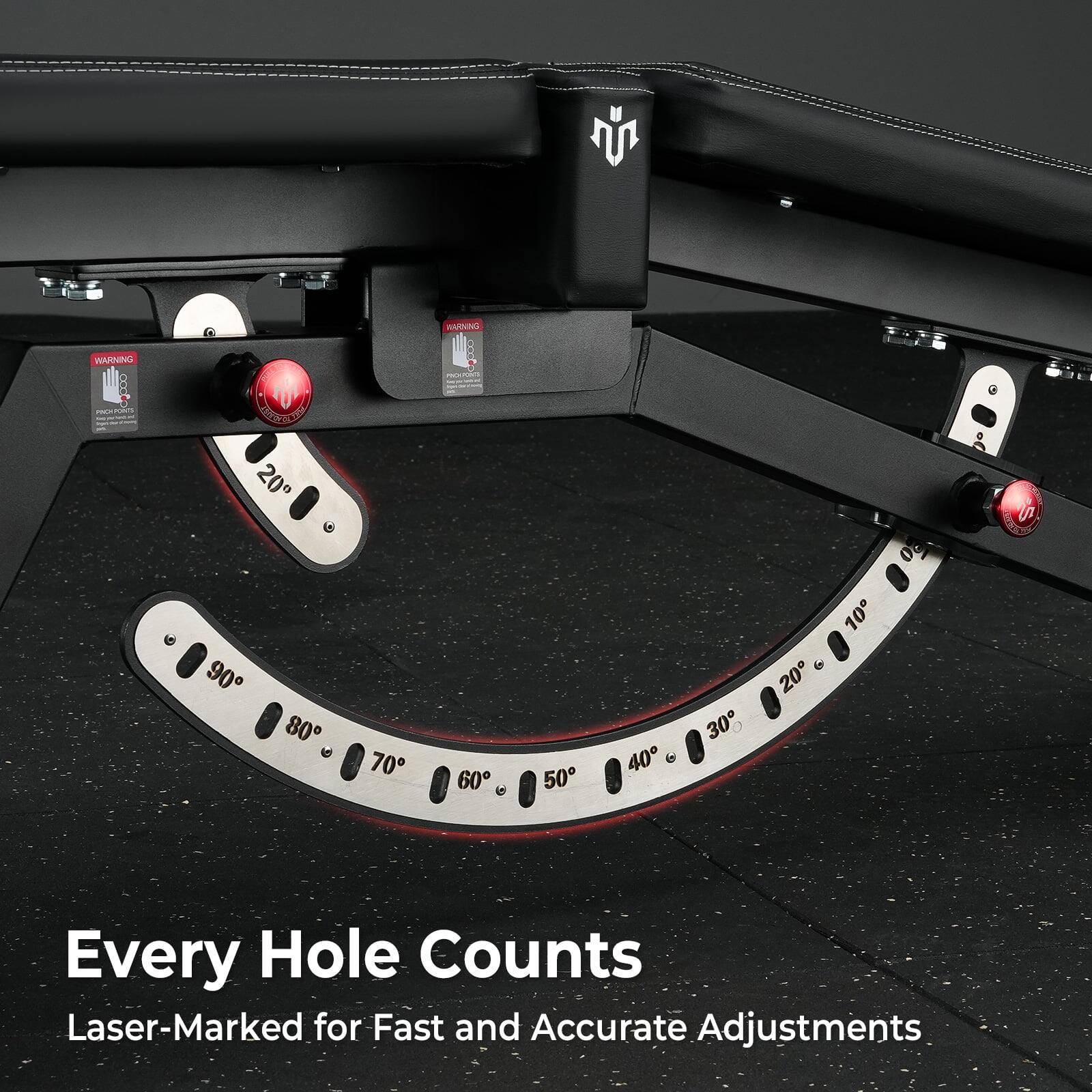 Every Hole Counts  
Laser-Marked for Fast and Accurate Adjustments