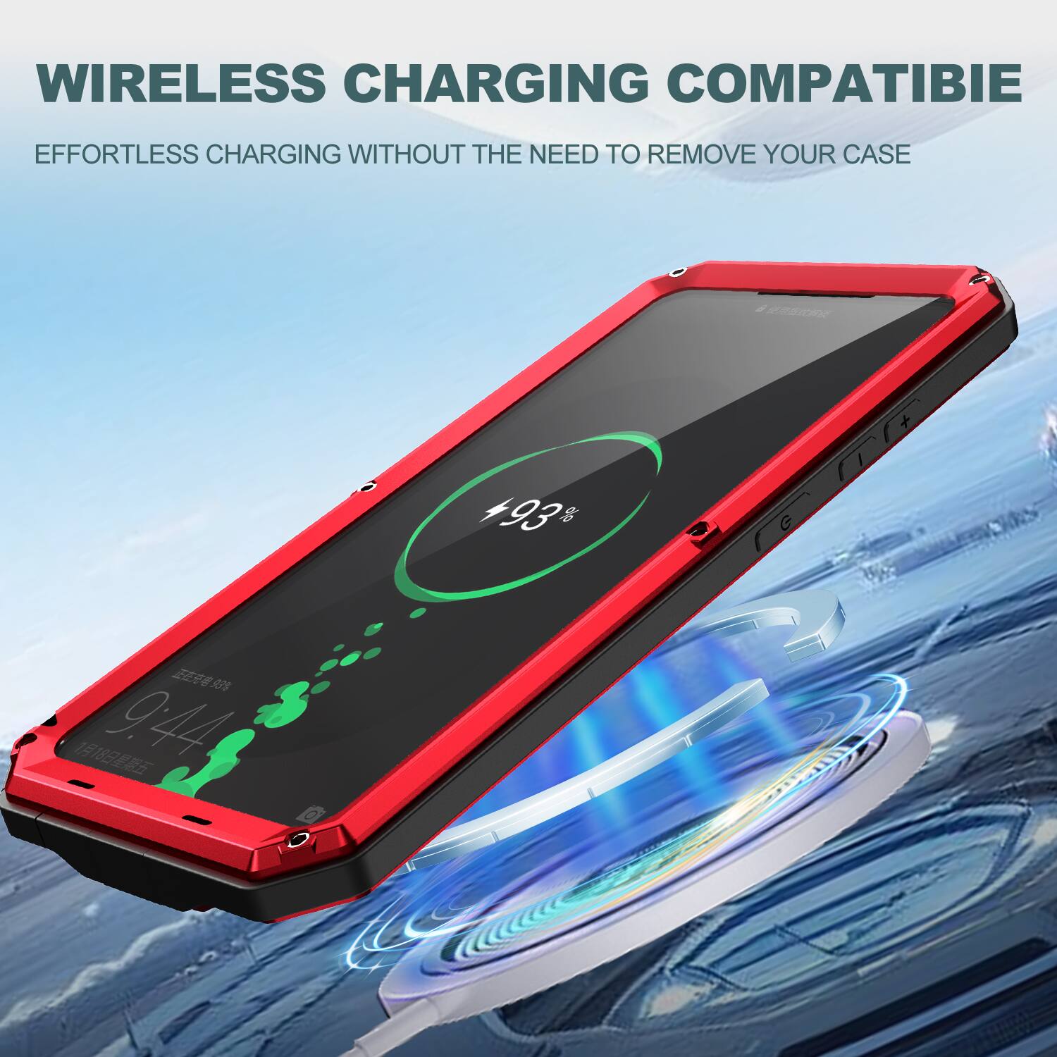 WIRELESS CHARGING COMPATIBLE  
EFFORTLESS CHARGING WITHOUT THE NEED TO REMOVE YOUR CASE