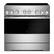 Front. JennAir - 36 in. Wide 4 Elements NOIR 5.1 Cu. Ft. Freestanding Electric Induction Range - Stainless Steel.