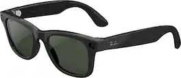 Ray-Ban Meta - Wayfarer (Gen 2) glasses with Meta AI, Audio, Photo, Video Compatability - Green lenses - Shiny Black
