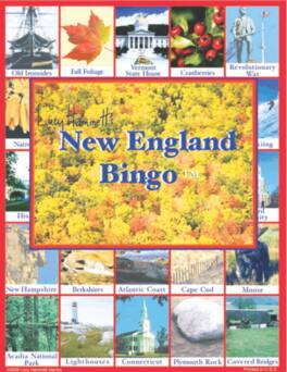 Lucy Hammett Games - Lucy Hammett New England Bingo 6 Picture Boards, 42 Informative Cards & Bingo Chips Fun for All Ages