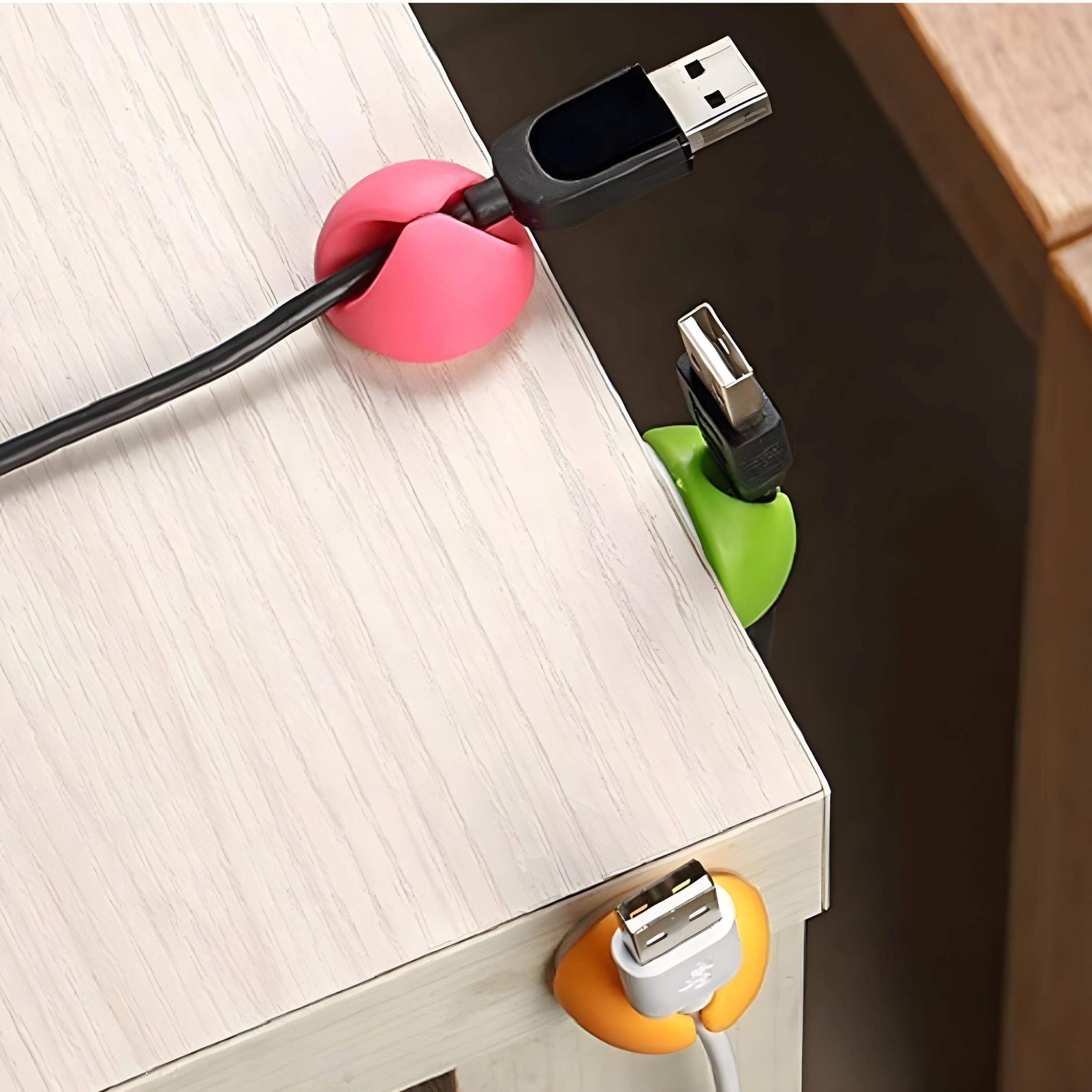 Angle. Kitcheniva - Cable Reel Organizer Management Set 6 Pcs - Multi.