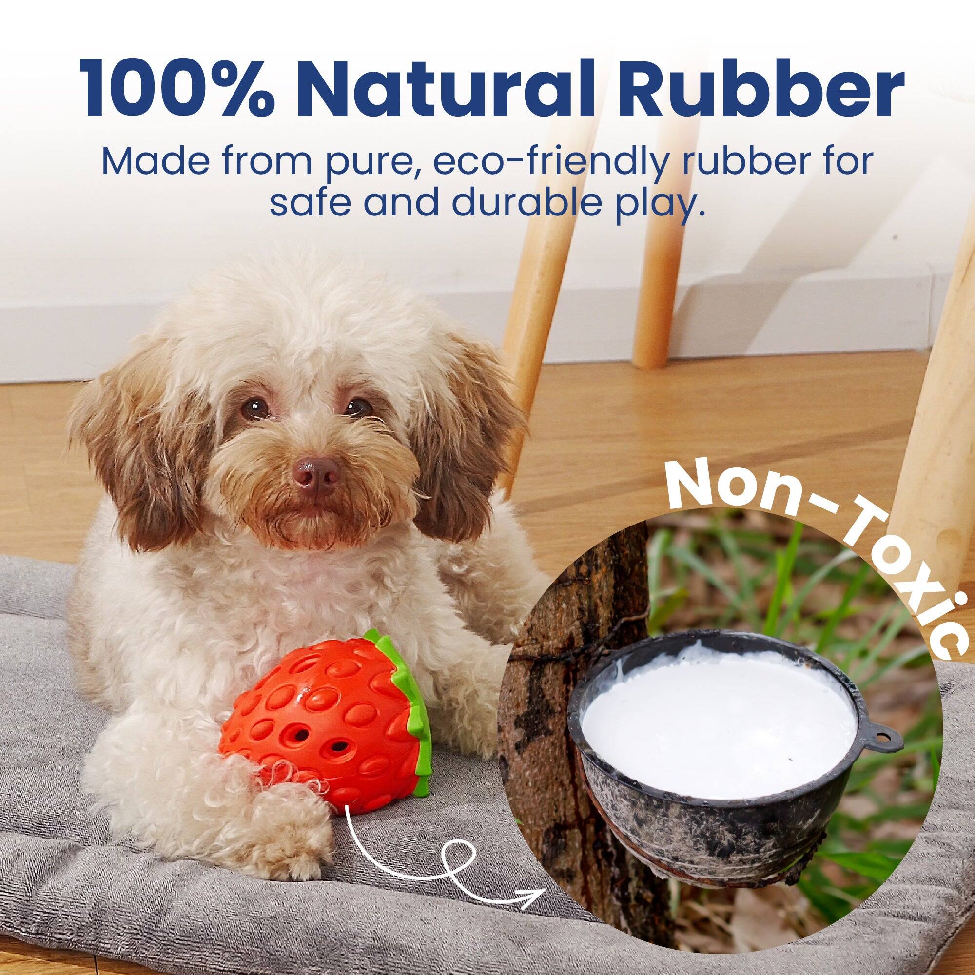 100% Natural Rubber  
Made from pure, eco-friendly rubber for safe and durable play.  
Non-Toxic