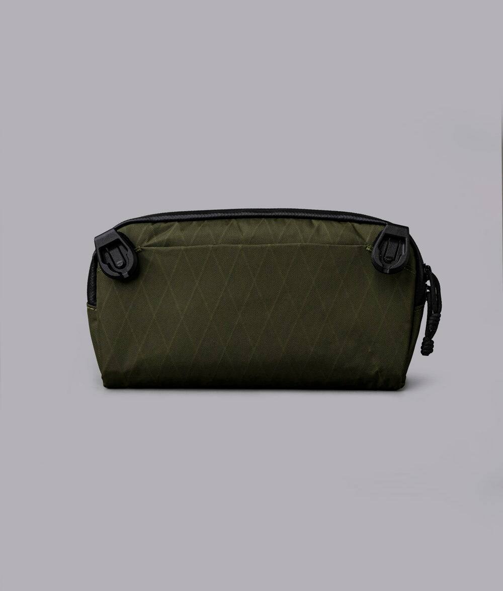Back. ALPAKA - 0.7L Men's Carry-All & Organizer Clutches;Crossbody Bag for Men with RFID Blocking, Passport Holder - Olive Green X-Pac X42.