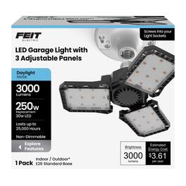 FEIT ELECTRIC - Feit ED28 E26 (Medium) LED Garage Bulb Daylight 250 Watt Equivalence 1 pk
