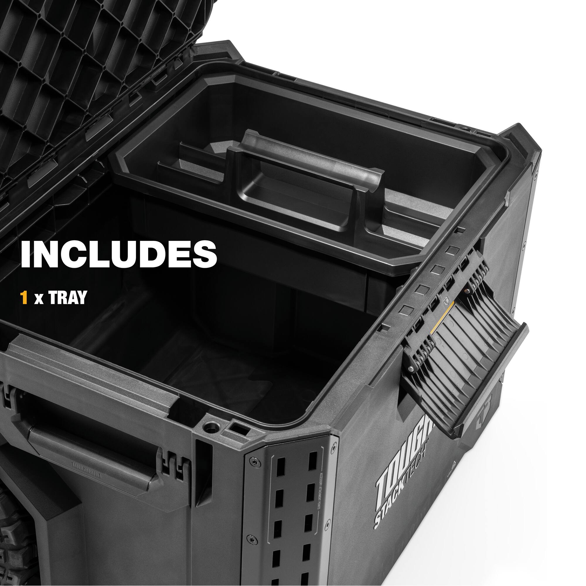 INCLUDES  
1 X TRAY  
TOUGH STACK TECH