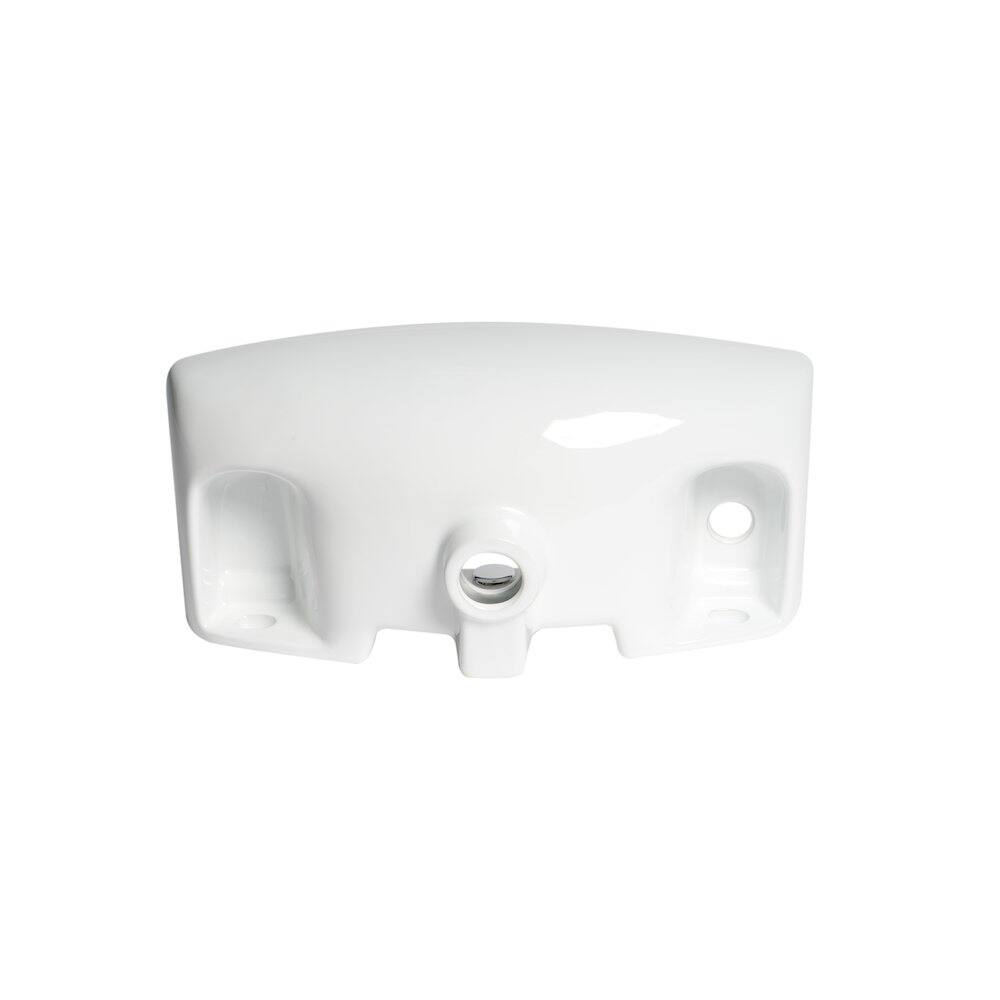 Angle. Alfi - White 20" Small Wall Mounted Ceramic Sink with Faucet Hole - White.