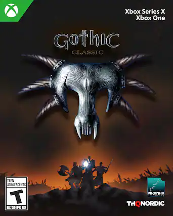 Xbox Series X
Xbox One
Gothic Classic
Teen Adolescents
T ESRB
Piranha Bytes
THQ Nordic - T (Teen 13+)