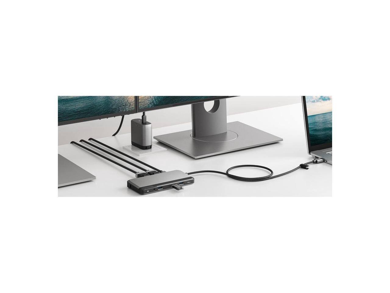 Alt View 5. Alogic - Alogic USB-C Dual Display Dock MX2 Lite DisplayPort Edition U1CADSGR.