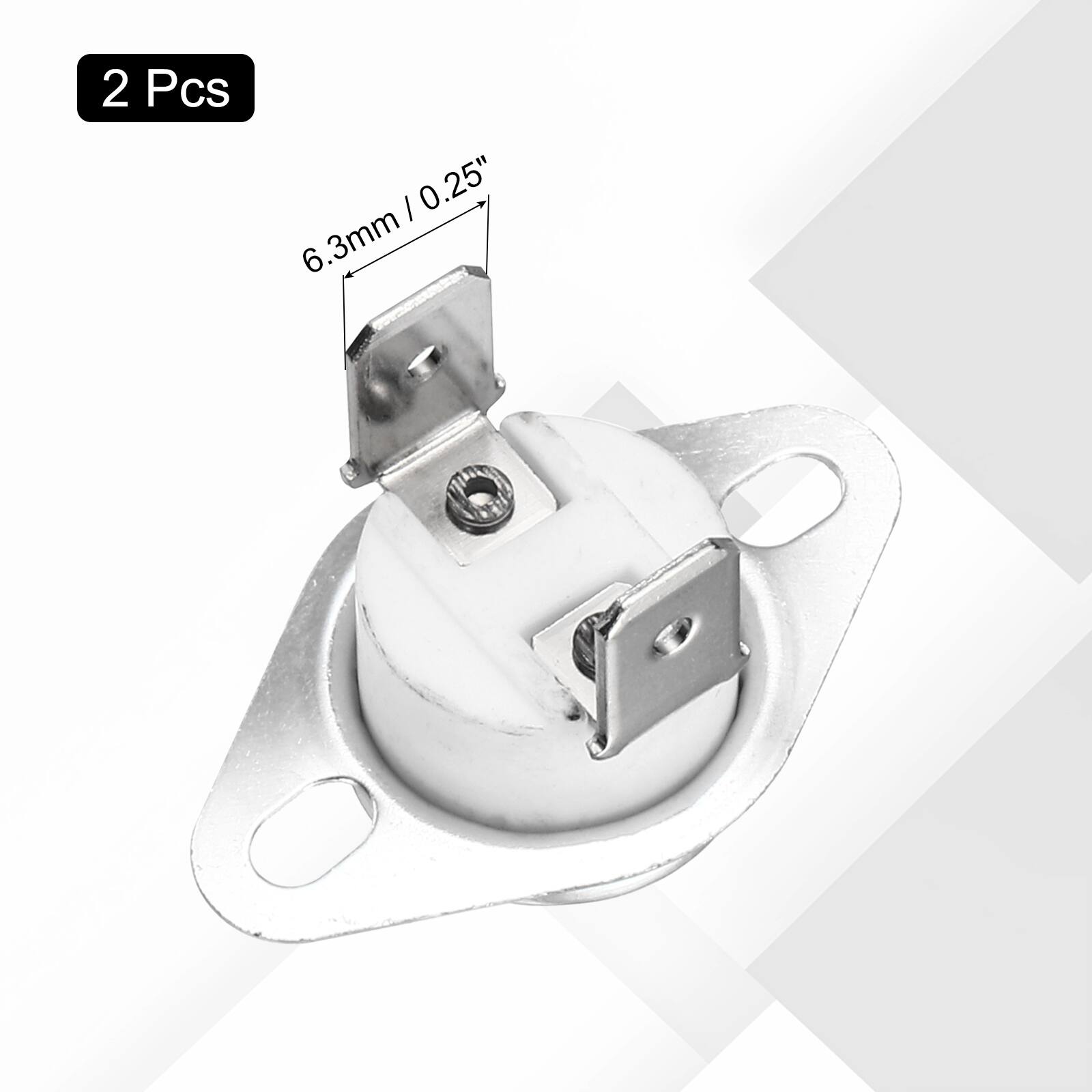 2 Pcs  
6.3mm / 0.25"