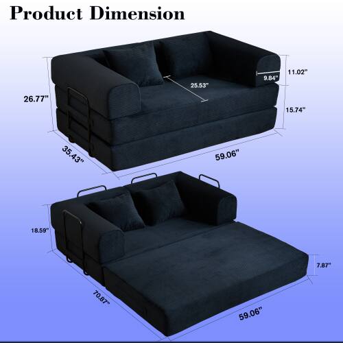 Product Dimension: 25.53" x 11.02" x 9.84" x 26.77" x 15.74" x 35.43" x 59.06" x 18.59" x 7.87" x 70.87" x 59.06"