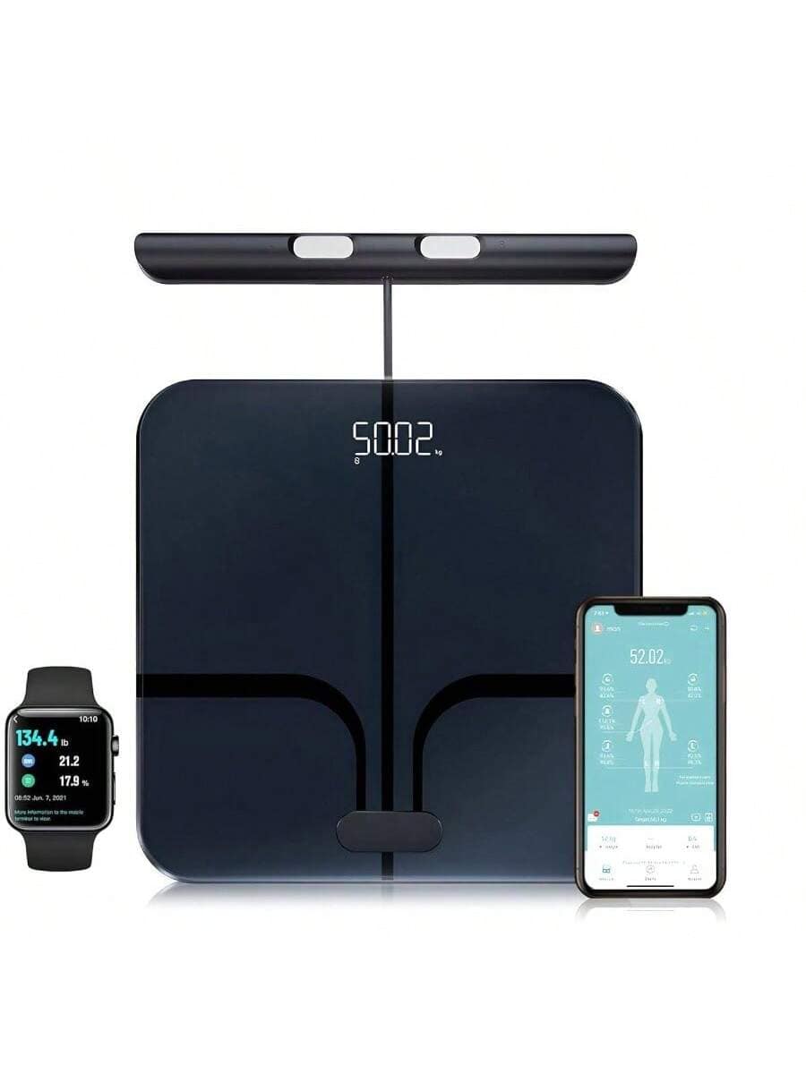 The Best Inks - FITDAYS 8 - Electrode Scale: Full Body Composition Analyzer, 27 Metrics via Fitdays APP, 400lbsFI2211WB - FI2211WB-BLACK