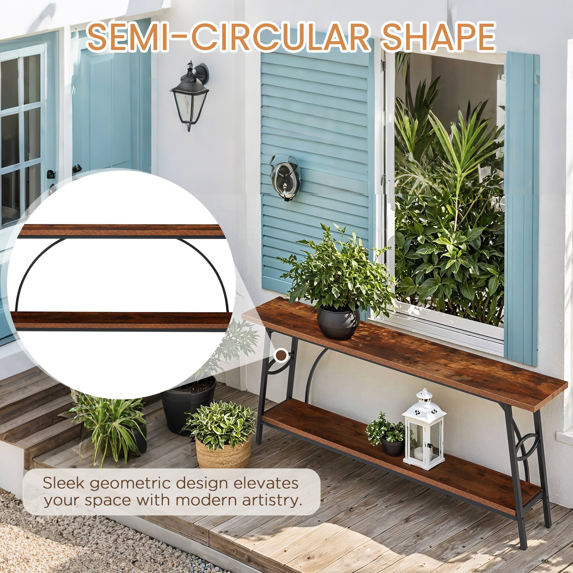 SEMI-CIRCULAR SHAPE

Sleek geometric design elevates your space with modern artistry.