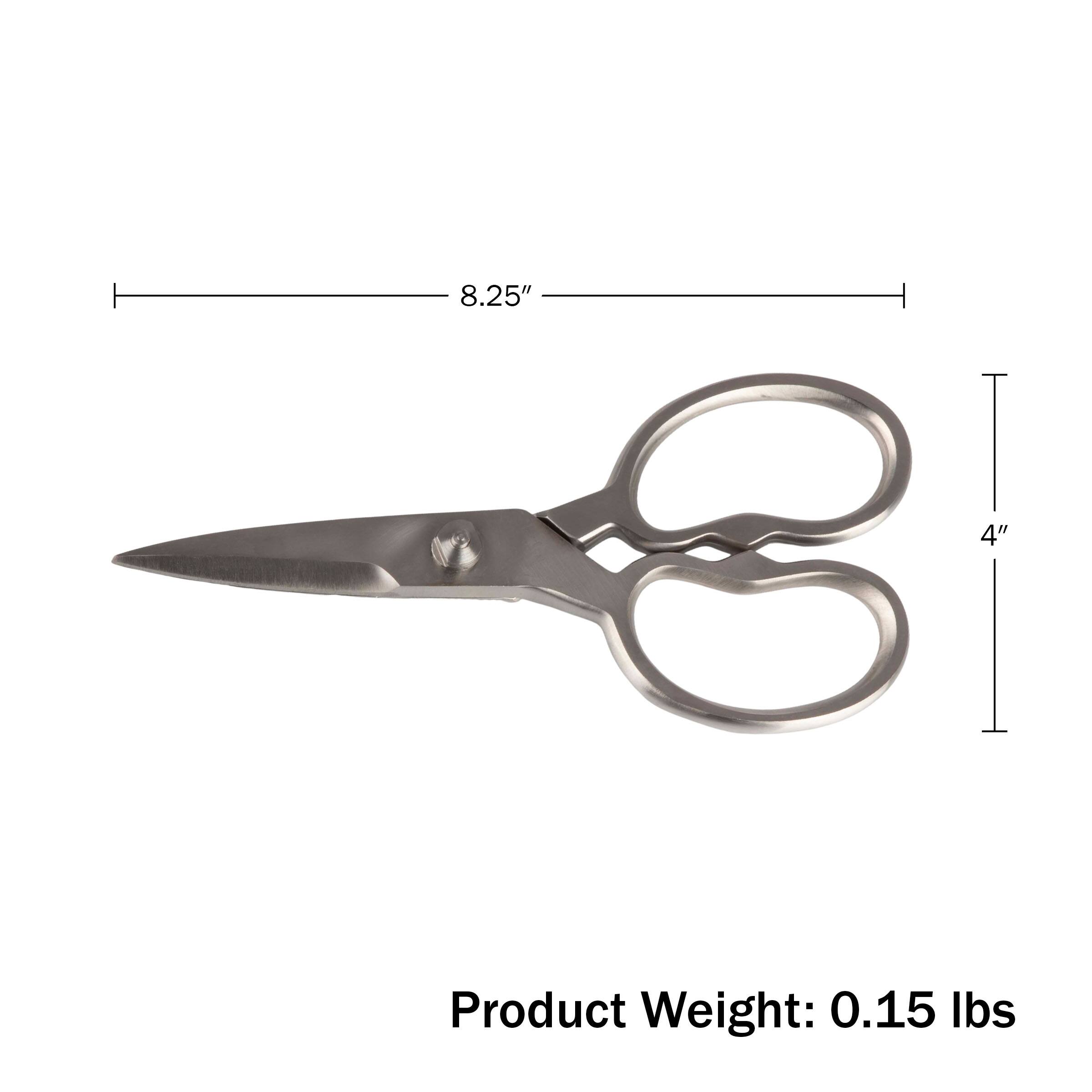 Kings County Tools - Heavy Duty Kitchen Scissors - Buff Satin Finish