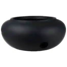The HC Companies - 21 Inch Garden Hose Planter Pot for Patio, Garden & Lawn, Black