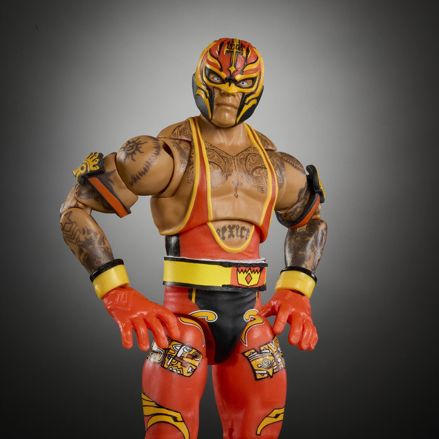 Alt View 4. Mattel - Mattel Collectible - WWE Ultimate Edition 6" Rey Mysterio Action Figure   - COLLECTIBLES - Multicolor.