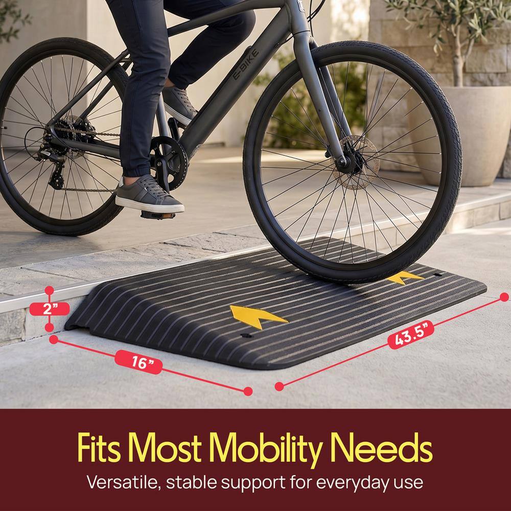E-BIKE 2" 16" 43.5" Fits Most Mobility Needs  
Versatile, stable support for everyday use