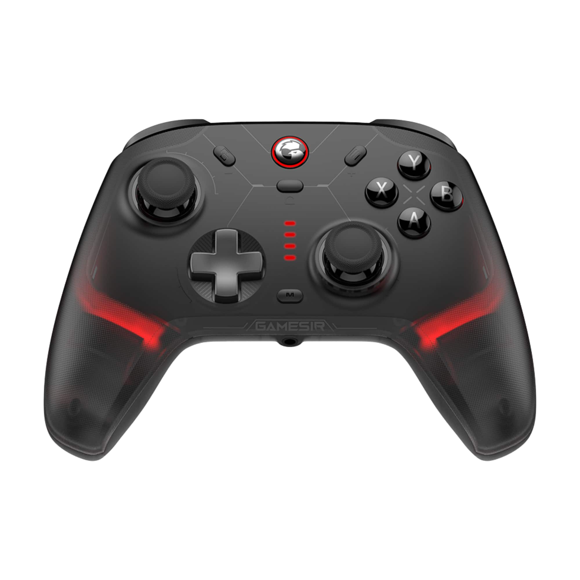 Front. GameSir - Cyclone 2 Pro Wireless Controller for Switch, PC, Steam, Android, iOS, PC, Mag-Res TMR Sticks, Hall Effect Triggers, RGB - Black.