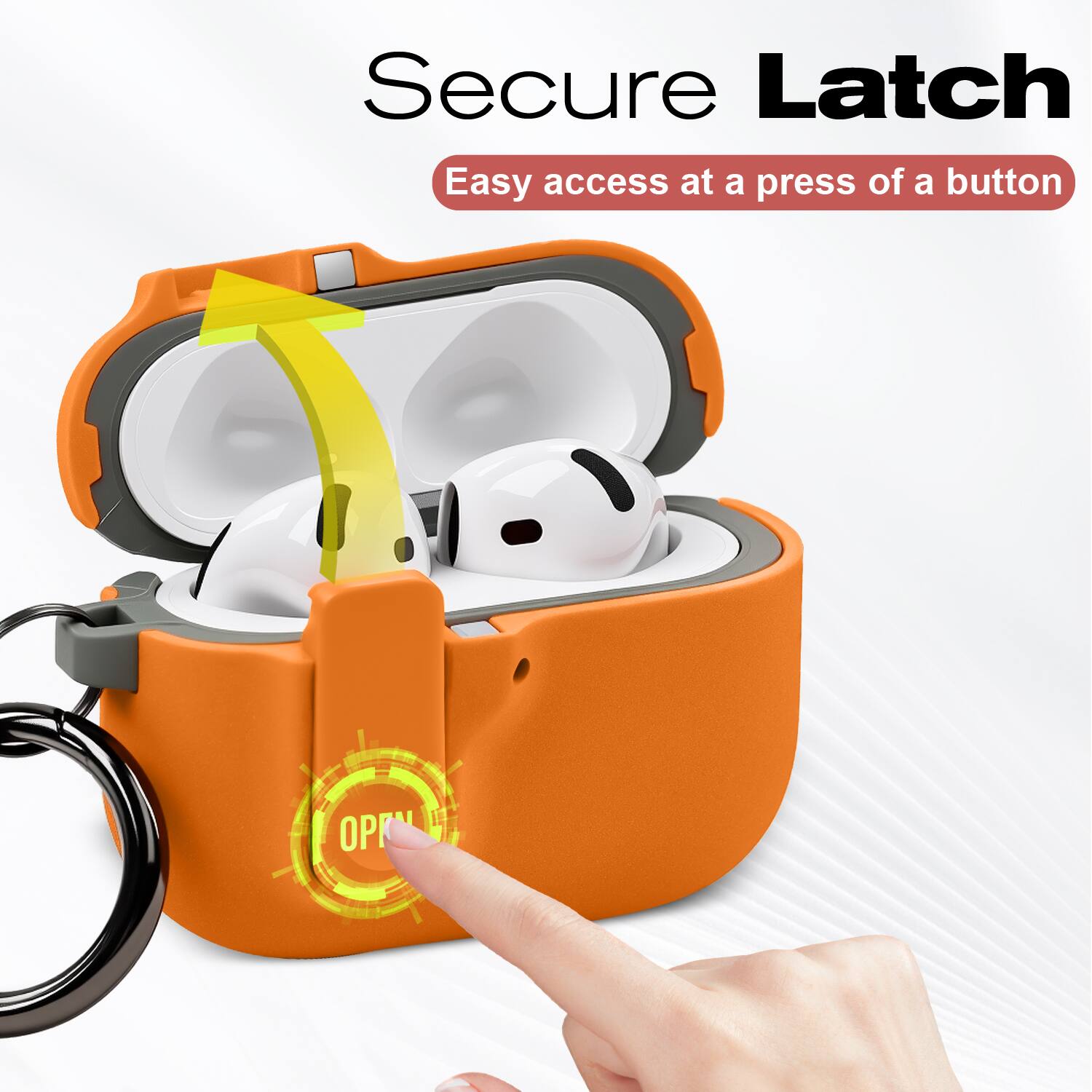 Secure Latch  
Easy access at a press of a button