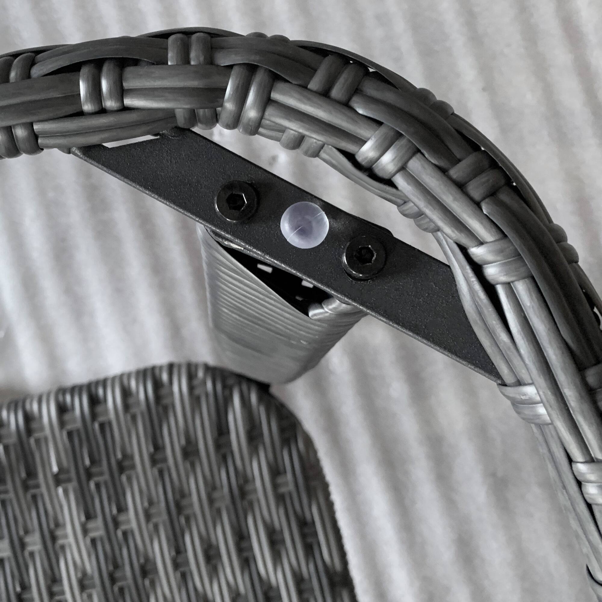 Alt View 8. Outsunny - Rattan Coffee Table with Storage Shelf, Wicker Side Table with Glass Top, Outdoor End Table for Garden, Porch, Backyard - Mixed-Gray.